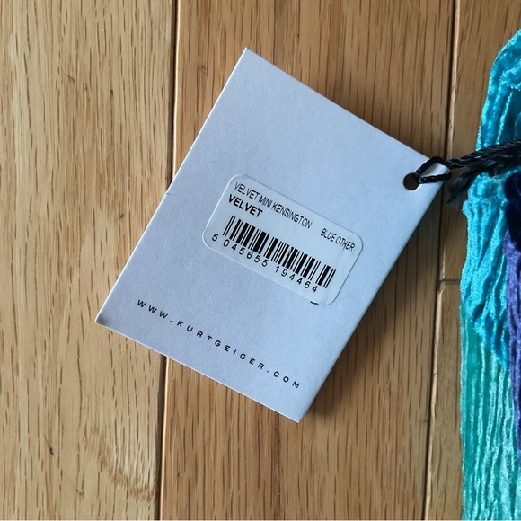 New - Kurt Geiger MINI VELVET KENSINGTON BAG - Picture 11 of 16